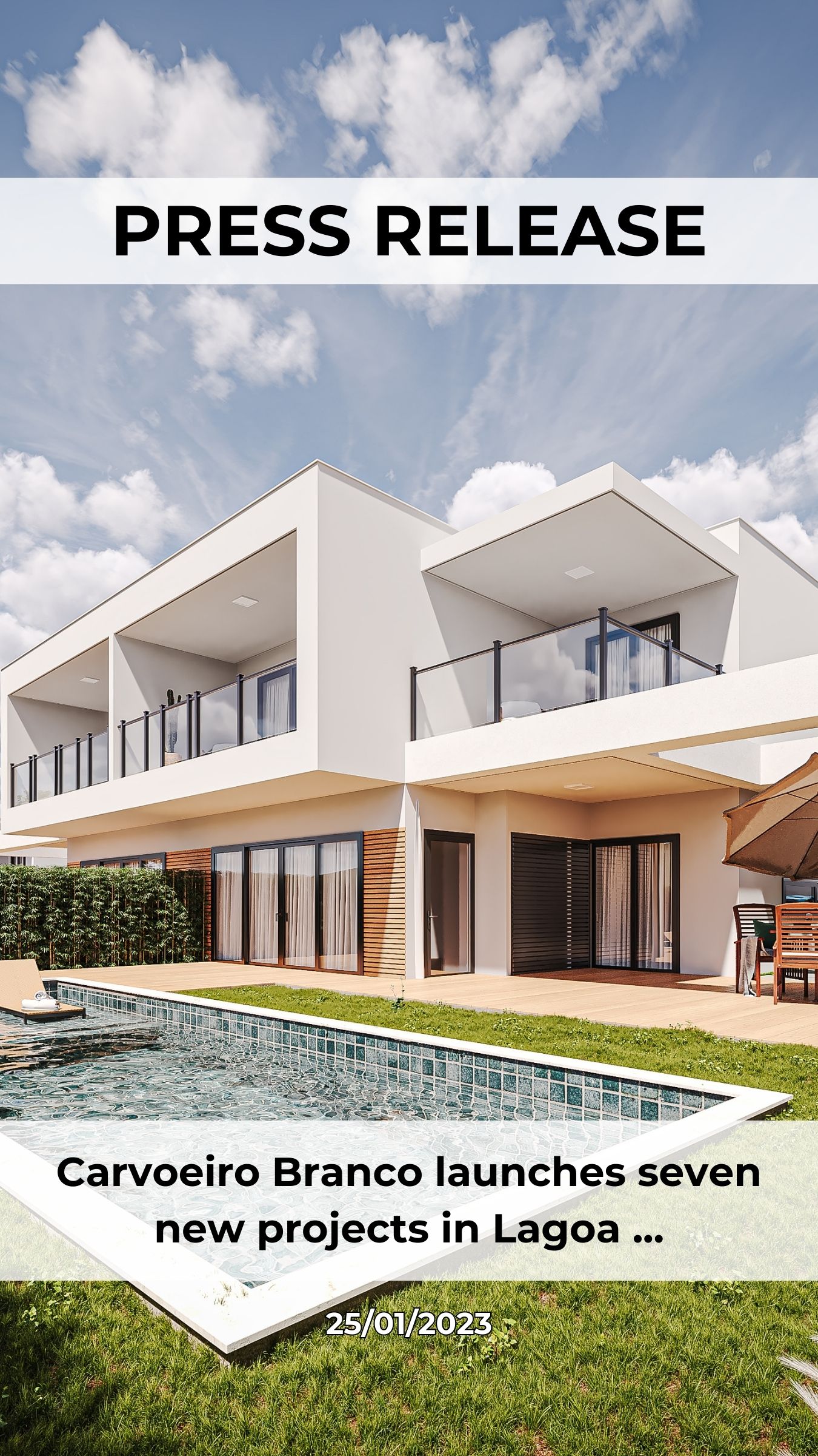 Carvoeiro Branco launches Seven new Projects in Lagoa Municipality with a Total Value of 131.900.000