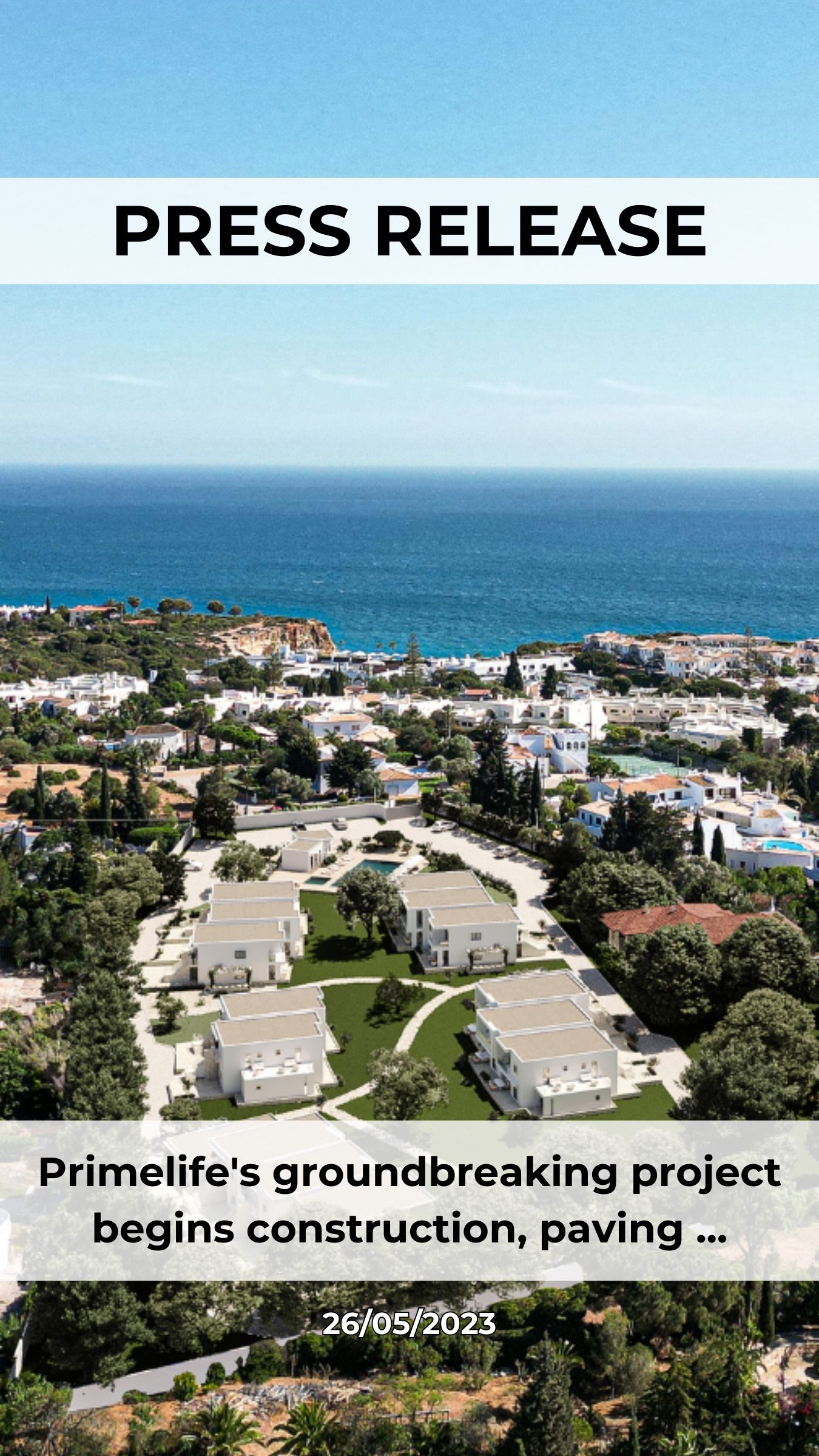 Primelife's Groundbreaking Project Begins Construction, Paving the Way for a Luxurious Resort in a Prime Location.