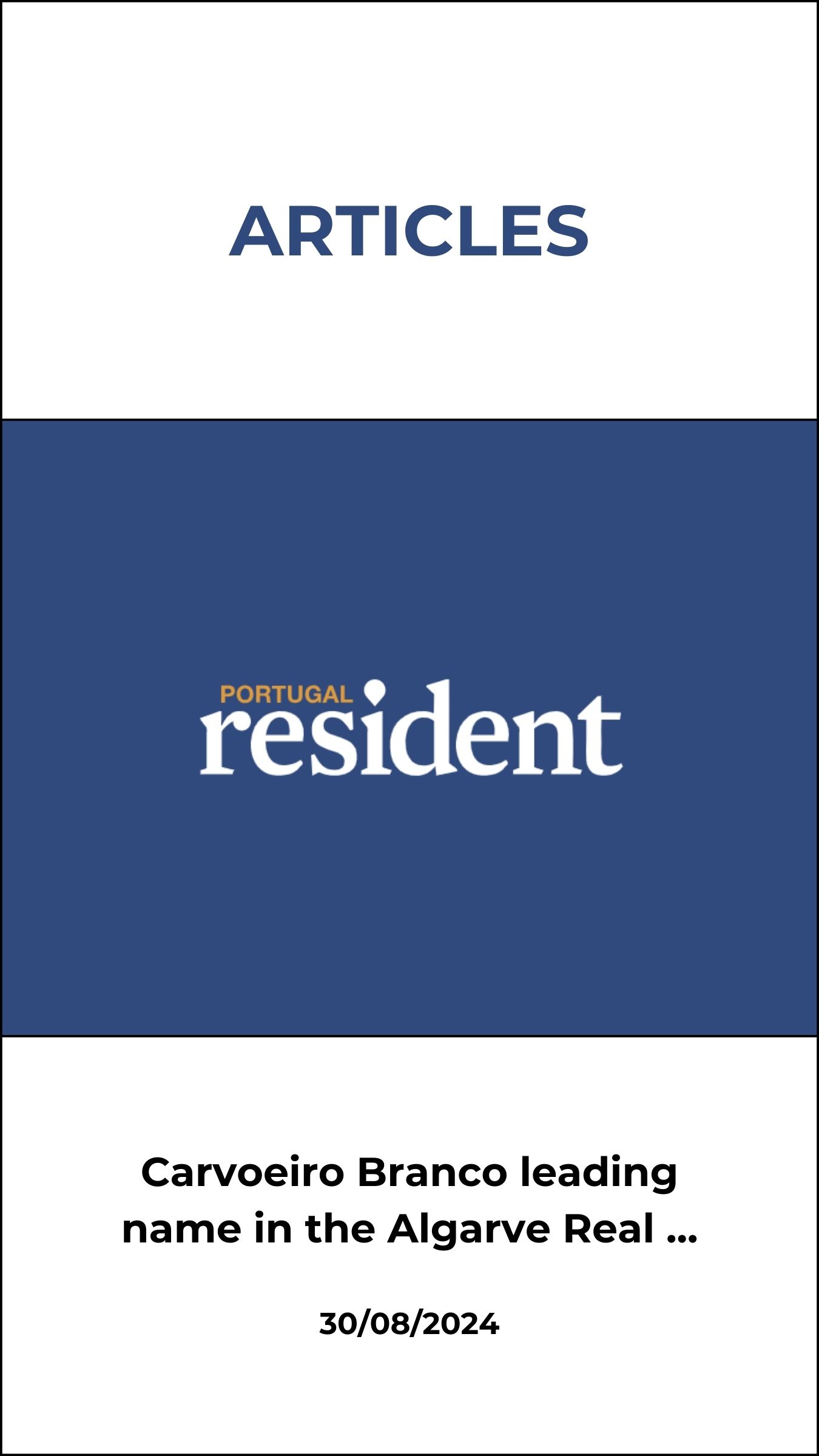 Carvoeiro Branco a leading name in the real estate development industry
