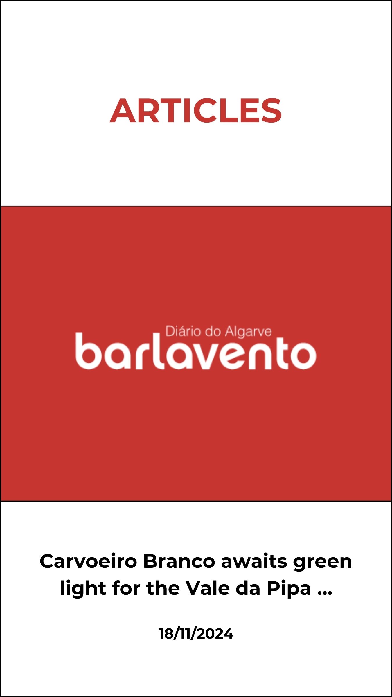 Carvoeiro Branco awaits green light for Vale da Pipa affordable housing development