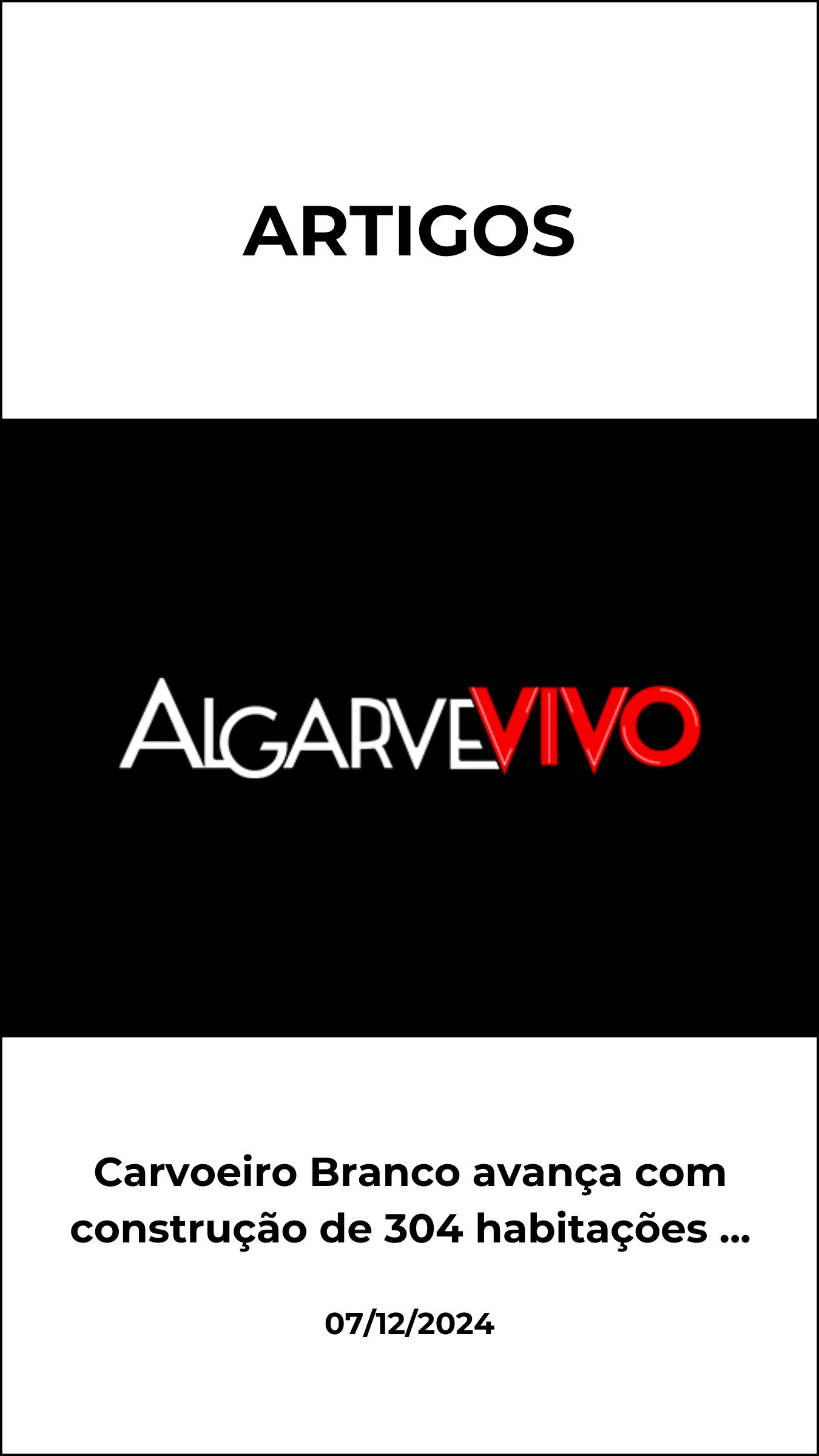 Carvoeiro Branco avança com construção de 304 habitações em Lagoa